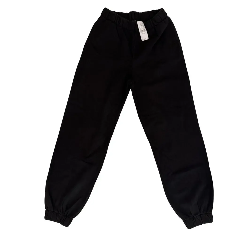 John Galt / Brandy Melville Black Sweatpants One Size NWT Clean Girl Cozy Basics - Picture 2 of 16